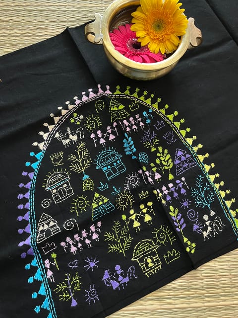 DKBP14 Designer Kanthawork Blouse Piece