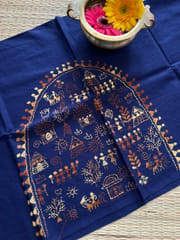 DKBP18 Designer Kanthawork Blouse Piece