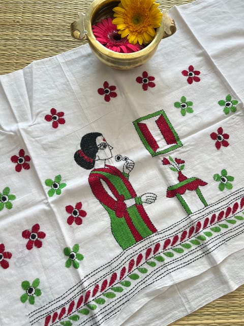 DKBP20 Designer Kanthawork Blouse Piece