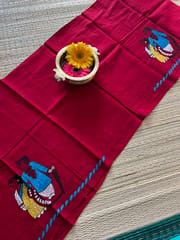 DKBP21 Designer Kanthawork Blouse Piece