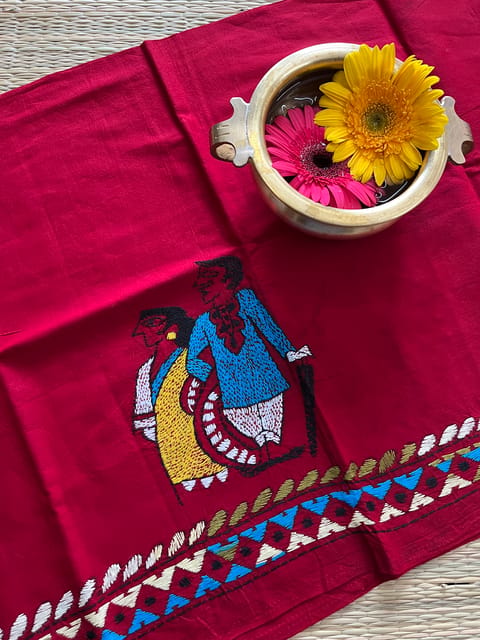 DKBP21 Designer Kanthawork Blouse Piece