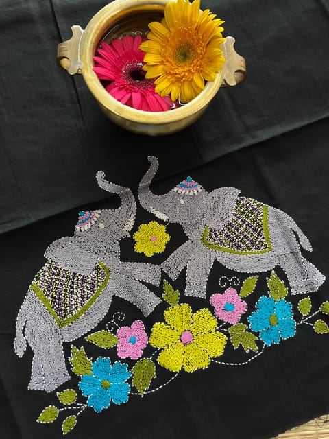 DKBP28 Designer Kanthawork Blouse Piece