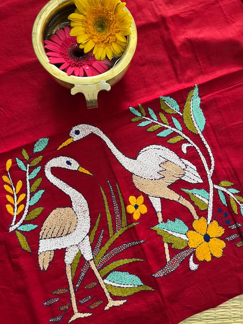 DKBP62 Designer Kanthawork Blouse Piece