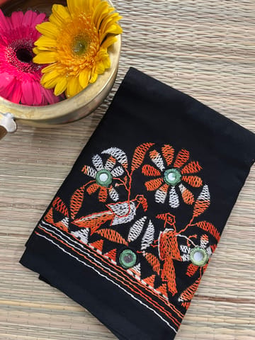 BTBP15 Bird Theme Kanthawork Blouse Piece