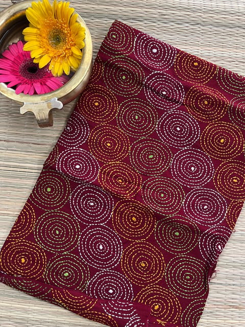 AKBP33 Allover Kanthawork Blouse Piece