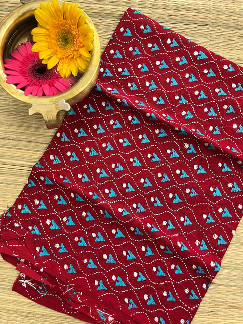 AKBP58 Allover Kanthawork Blouse Piece