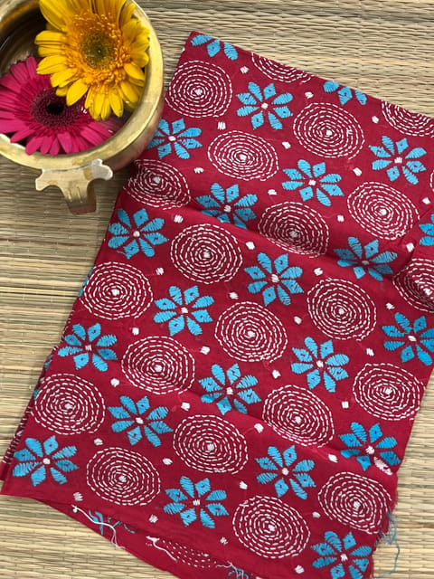 AKBP76 Allover Kanthawork Blouse Piece