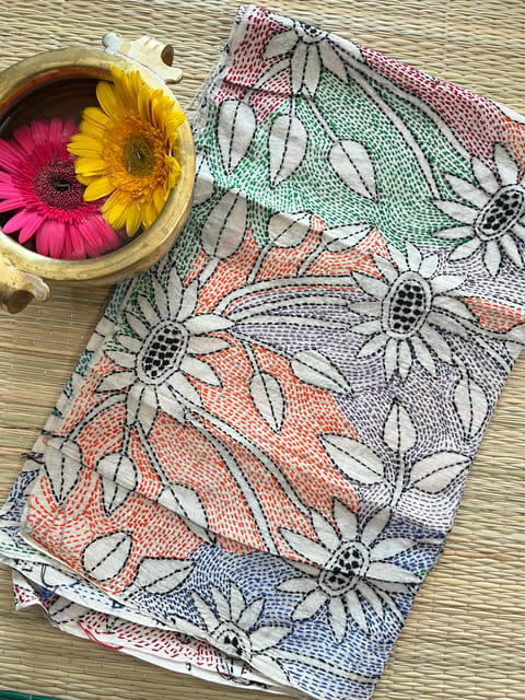 AKBP84 Allover Kanthawork Blouse Piece