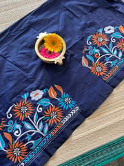 SKABP2 Art Silk Kanthawork Blouse Piece