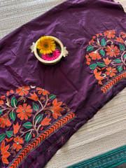 SKABP3 Art Silk Kanthawork Blouse Piece