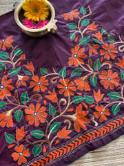 SKABP3 Art Silk Kanthawork Blouse Piece