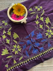 SKABP4 Art Silk Kanthawork Blouse Piece
