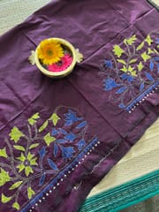 SKABP4 Art Silk Kanthawork Blouse Piece