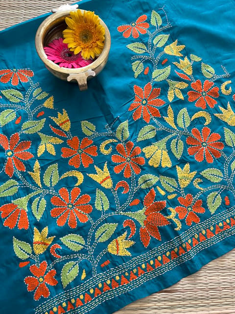 SKABP7 Art Silk Kanthawork Blouse Piece