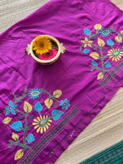 SKABP8 Art Silk Kanthawork Blouse Piece