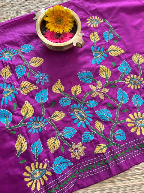 SKABP8 Art Silk Kanthawork Blouse Piece