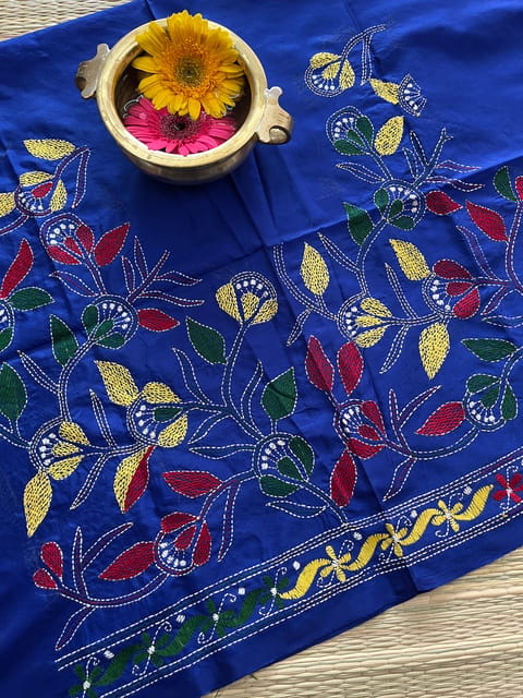 SKABP12 Art Silk Kanthawork Blouse Piece