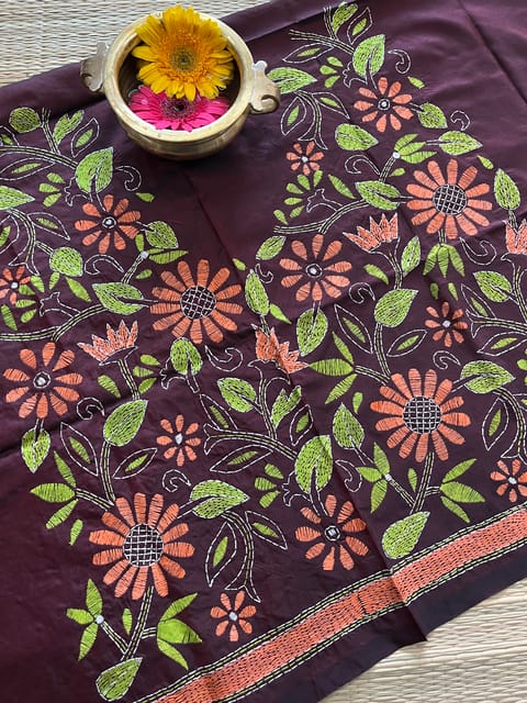 SKABP14 Art Silk Kanthawork Blouse Piece