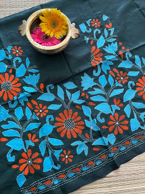 SKABP17 Art Silk Kanthawork Blouse Piece
