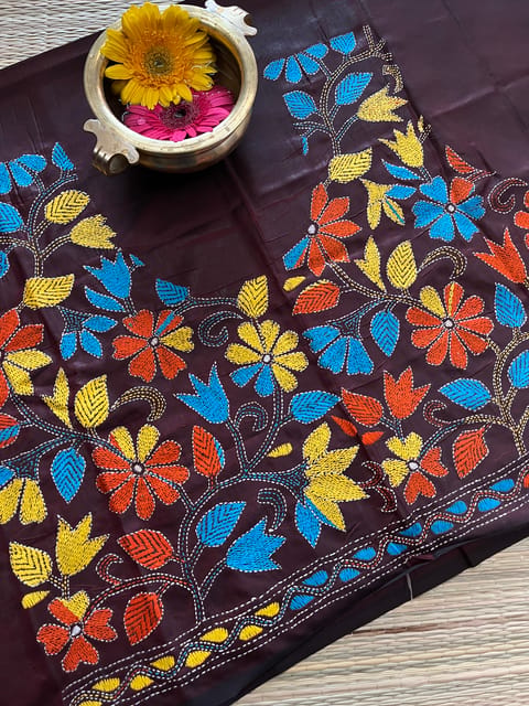 SKABP18 Art Silk Kanthawork Blouse Piece
