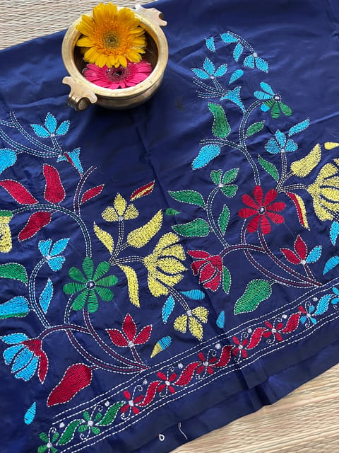 SKABP20 Art Silk Kanthawork Blouse Piece