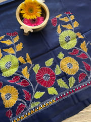 SKABP22 Art Silk Kanthawork Blouse Piece