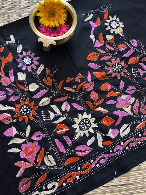 SKABP25 Art Silk Kanthawork Blouse Piece