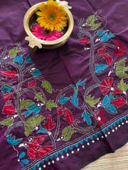 SKABP26 Art Silk Kanthawork Blouse Piece
