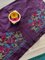 SKABP26 Art Silk Kanthawork Blouse Piece