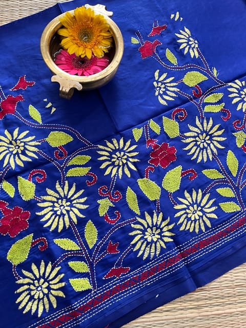 SKABP27 Art Silk Kanthawork Blouse Piece