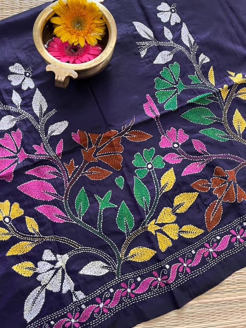 SKABP28 Art Silk Kanthawork Blouse Piece