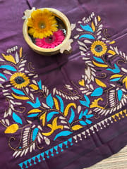 SKABP32 Art Silk Kanthawork Blouse Piece