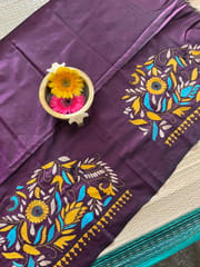 SKABP32 Art Silk Kanthawork Blouse Piece
