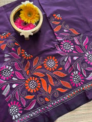 SKABP33 Art Silk Kanthawork Blouse Piece