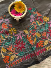 SKABP35 Art Silk Kanthawork Blouse Piece