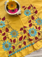 SKABP36 Art Silk Kanthawork Blouse Piece