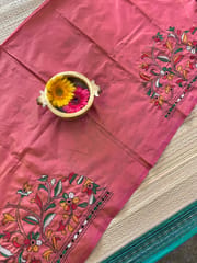 SKABP40 Art Silk Kanthawork Blouse Piece