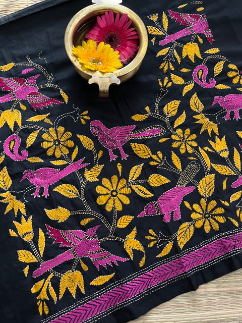 SKABP43 Art Silk Kanthawork Blouse Piece