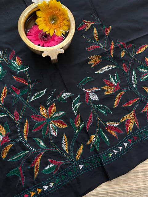 SKABP45 Art Silk Kanthawork Blouse Piece