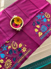 SKABP46 Art Silk Kanthawork Blouse Piece