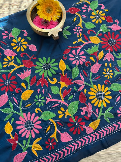 SKABP48 Art Silk Kanthawork Blouse Piece