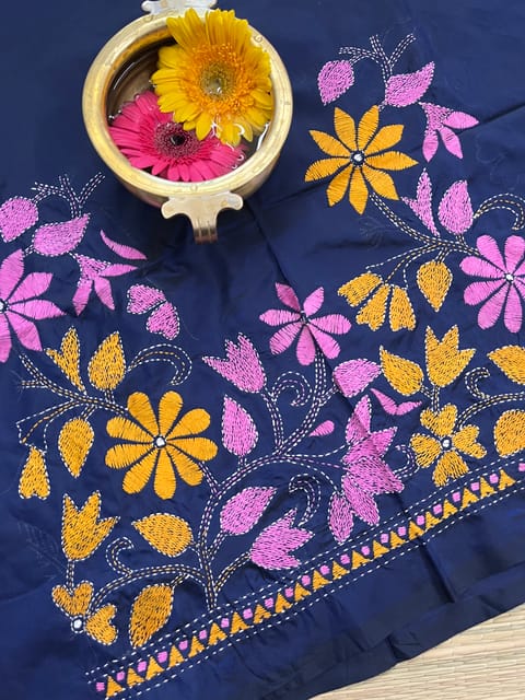 SKABP50 Art Silk Kanthawork Blouse Piece