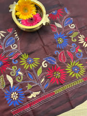 SKABP53 Art Silk Kanthawork Blouse Piece