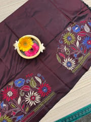 SKABP53 Art Silk Kanthawork Blouse Piece