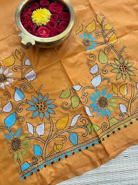 SKABP54 Art Silk Kanthawork Blouse Piece