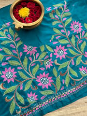 SKABP56 Art Silk Kanthawork Blouse Piece