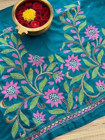 SKABP56 Art Silk Kanthawork Blouse Piece