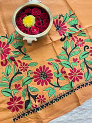 SKABP58 Art Silk Kanthawork Blouse Piece