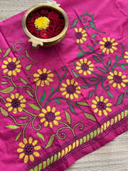 SKABP60 Art Silk Kanthawork Blouse Piece