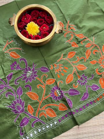 SKABP61 Art Silk Kanthawork Blouse Piece